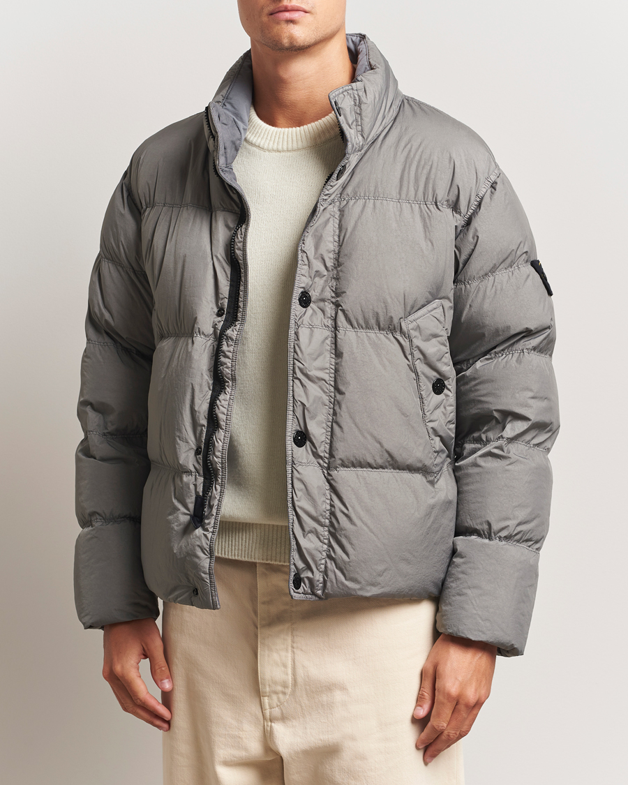 Herren | Jacken | Stone Island | Crinkle Reps Down Jacket Cement