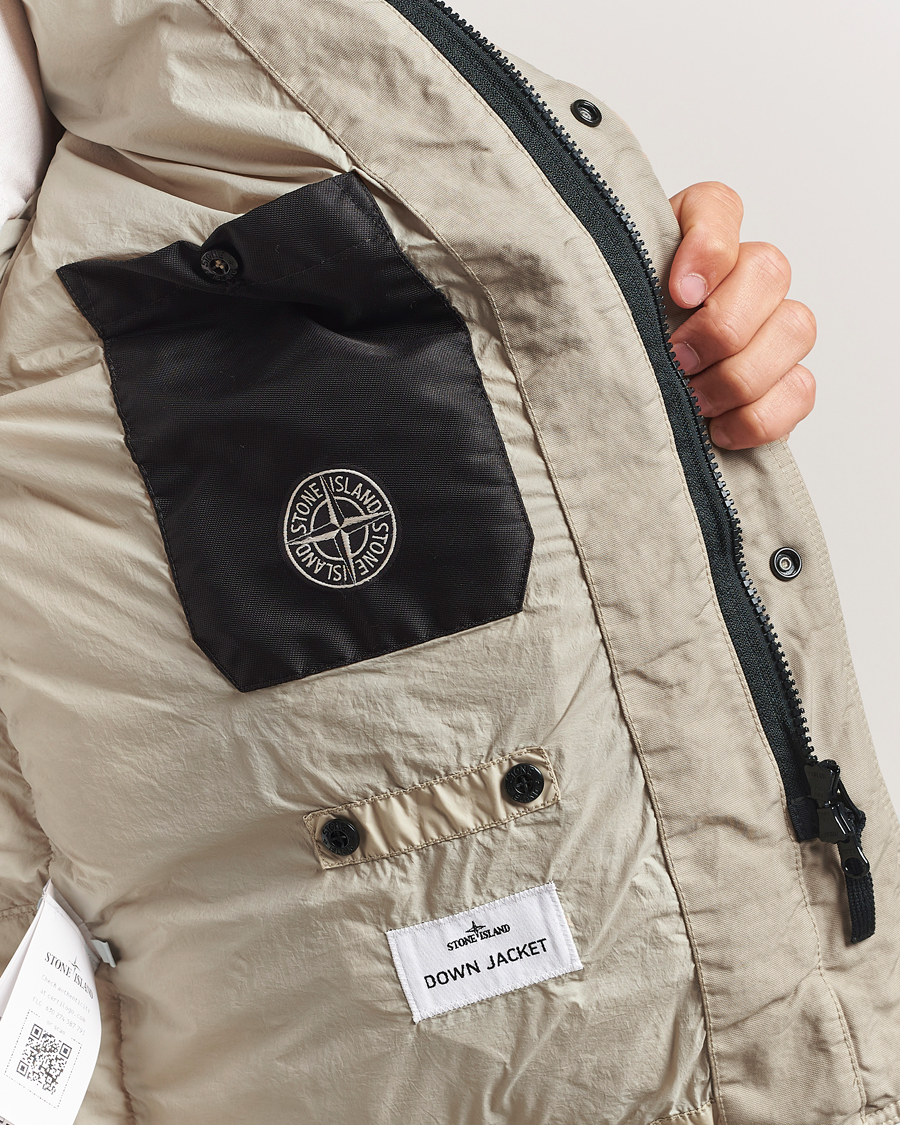 Herren | Jacken | Stone Island | Crinkle Reps Down Jacket Beige