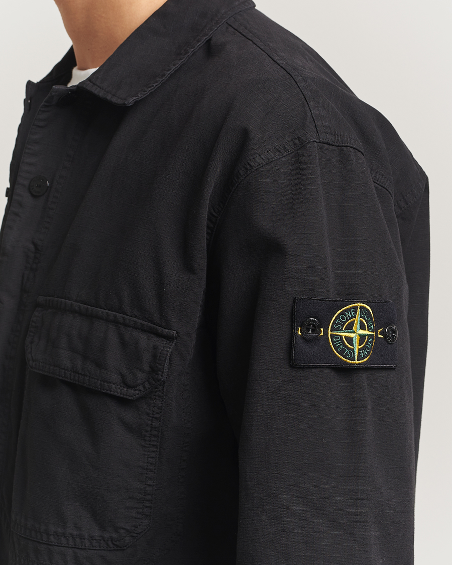 Herren | Hemden | Stone Island | Organic Cotton Ripstop Overshirt Black