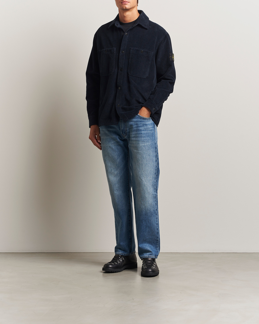Herren | Hemden | Stone Island | Organic Cotton Cord Overshirt Navy