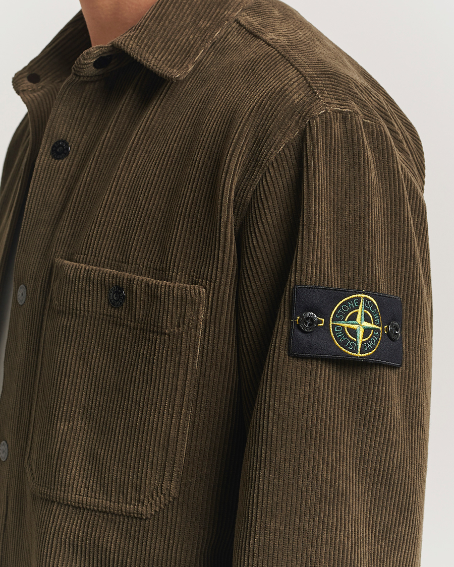Herren | Hemden | Stone Island | Organic Cotton Cord Overshirt Military Green