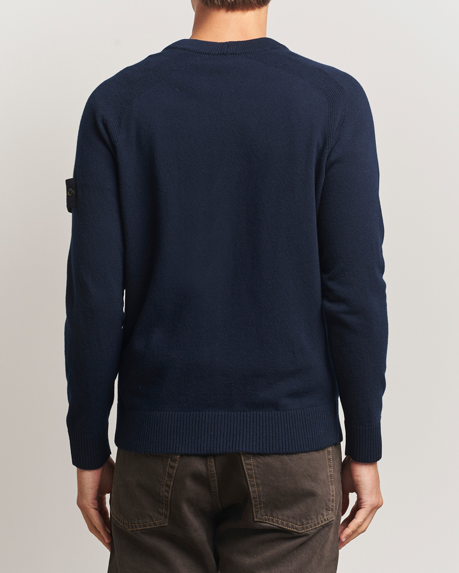 Herren | Pullover | Stone Island | Knitted Geelong Wool Cardigan Navy