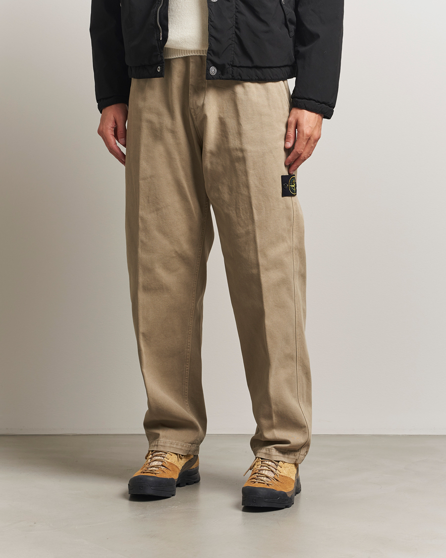 Herren | Hosen | Stone Island | Panama Cotton Old Effect Trousers Desert