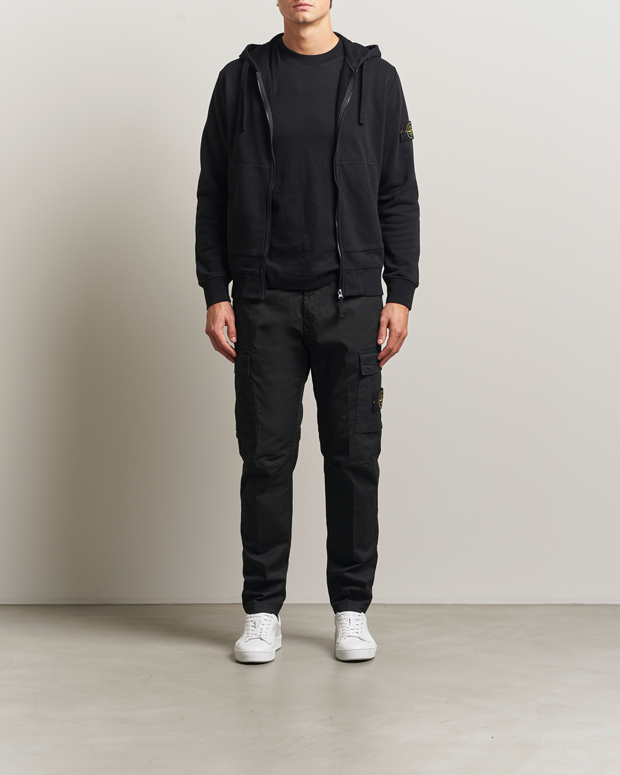 Herren | Hosen | Stone Island | Supima Cotton Stretch Cargo Trousers Black