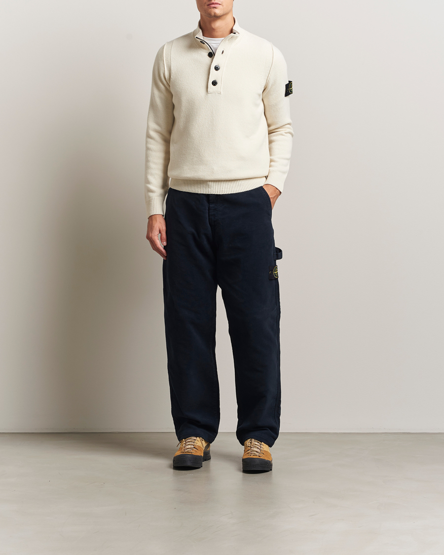 Herren | Hosen | Stone Island | Cotton Moleskin Trousers Navy
