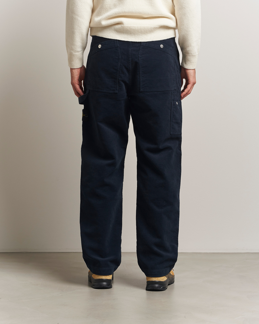 Herren | Hosen | Stone Island | Cotton Moleskin Trousers Navy