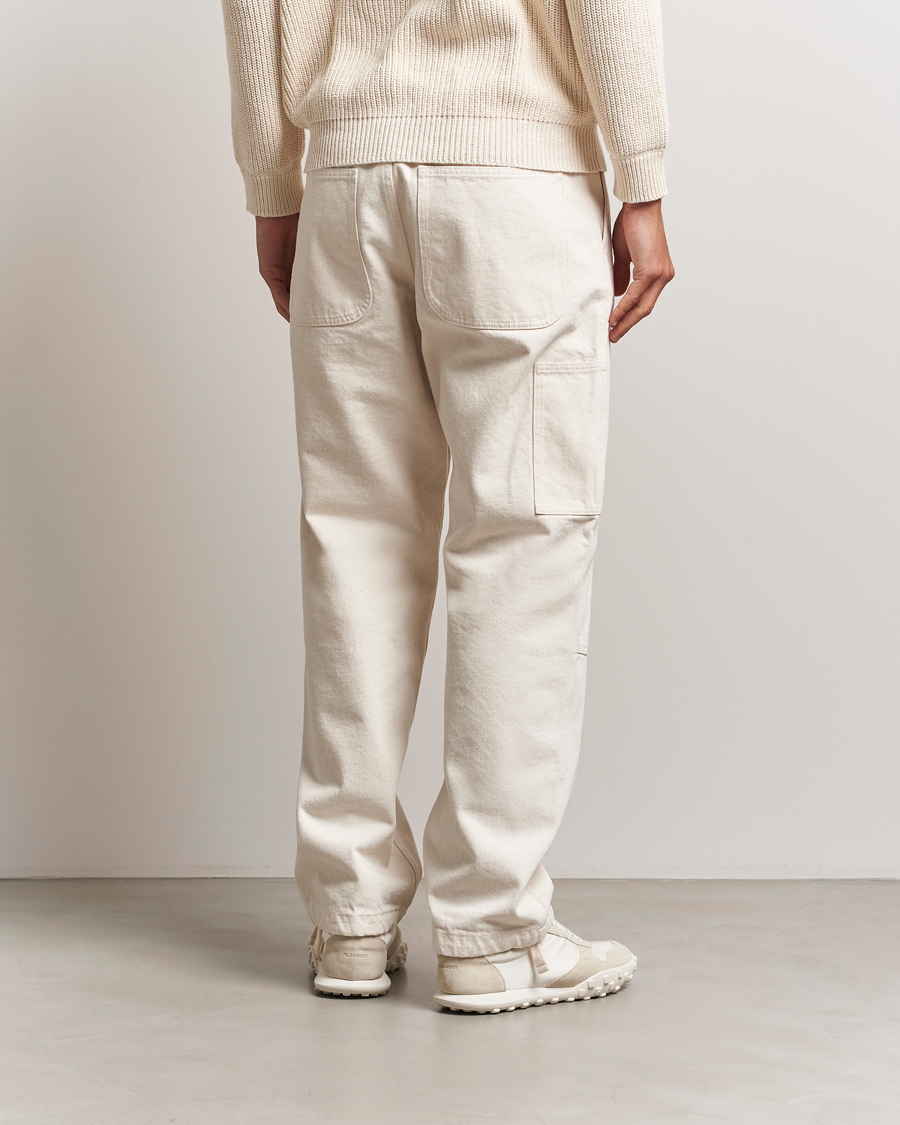 Herren | Hosen | Stone Island | RAW Washed Cotton Gabardine Trousers Ivory