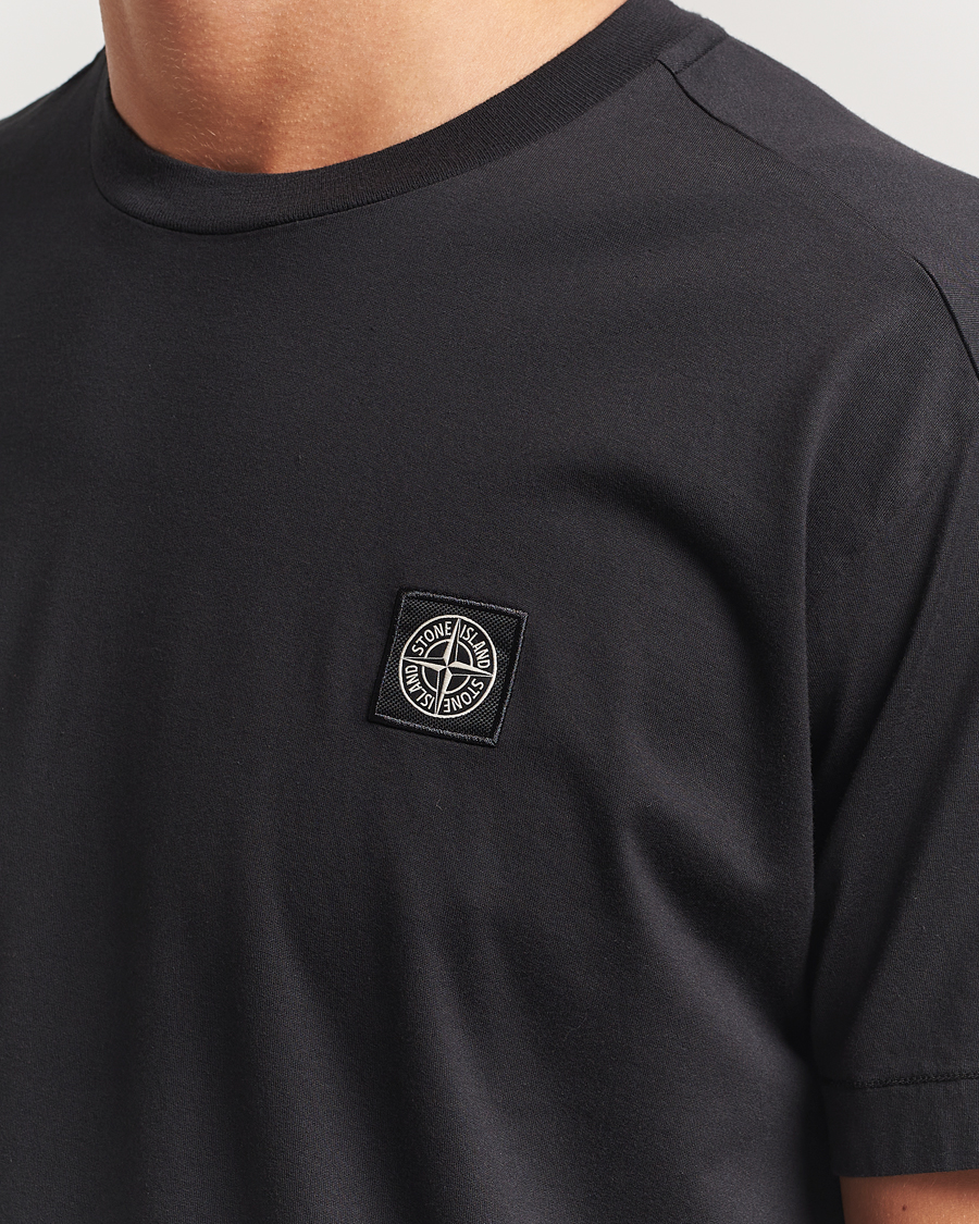 Herren | T-Shirts | Stone Island | Garment Dyed Cotton Jersey T-Shirt Black