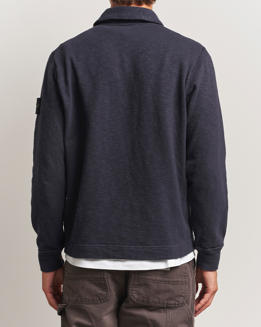 Herren | Pullover | Stone Island | Vanisé Brushed Heavy Cotton Polo Ink