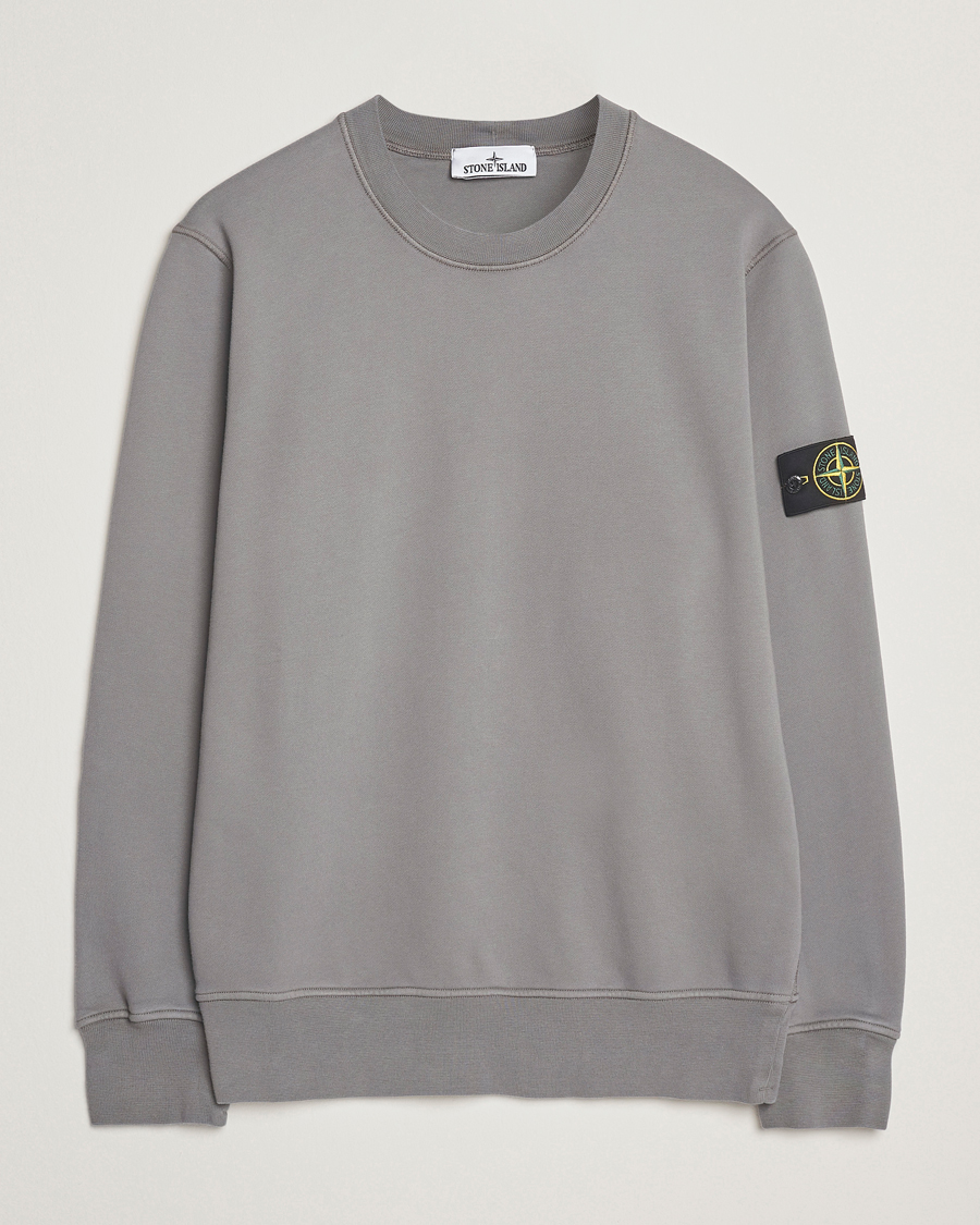 Herren | Pullover | Stone Island | Garment Dyed Fleece Sweatshirt Cement