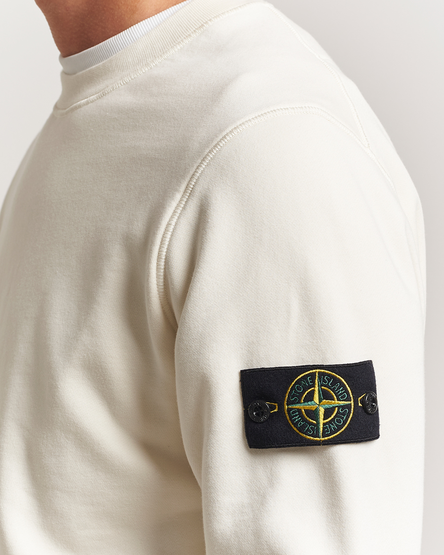 Herren | Pullover | Stone Island | Garment Dyed Fleece Sweatshirt Ivory