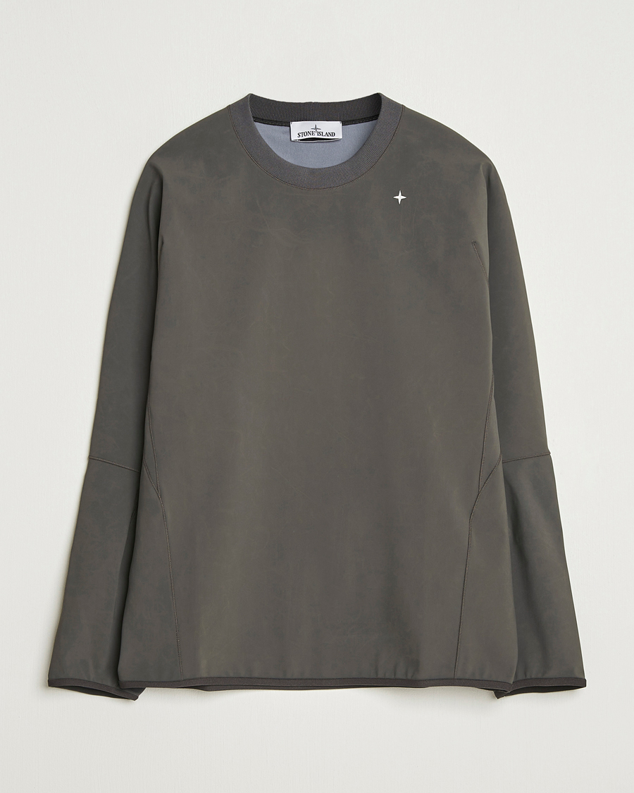 Herren | Pullover | Stone Island | Stellina Technical Jersey Sweatshirt Lead Grey