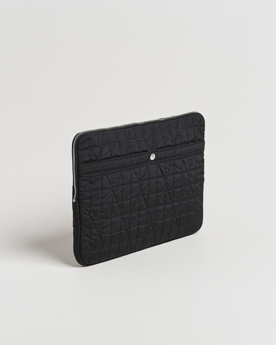 Herren | Taschen | Stone Island | Quilted Nylon Metal Laptop Case Black