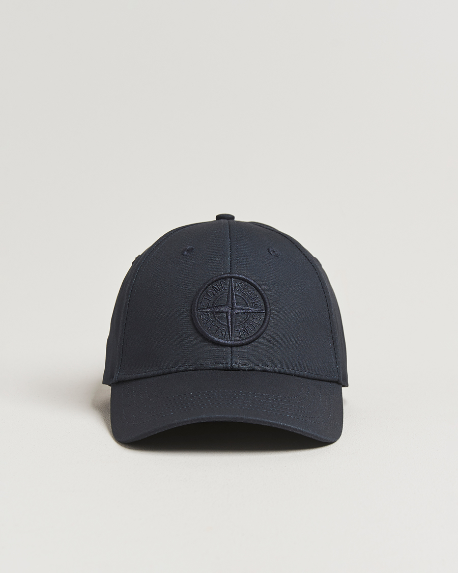 Herren | Stone Island Classic Cotton Logo Cap Navy | Stone Island | Classic Cotton Logo Cap Navy
