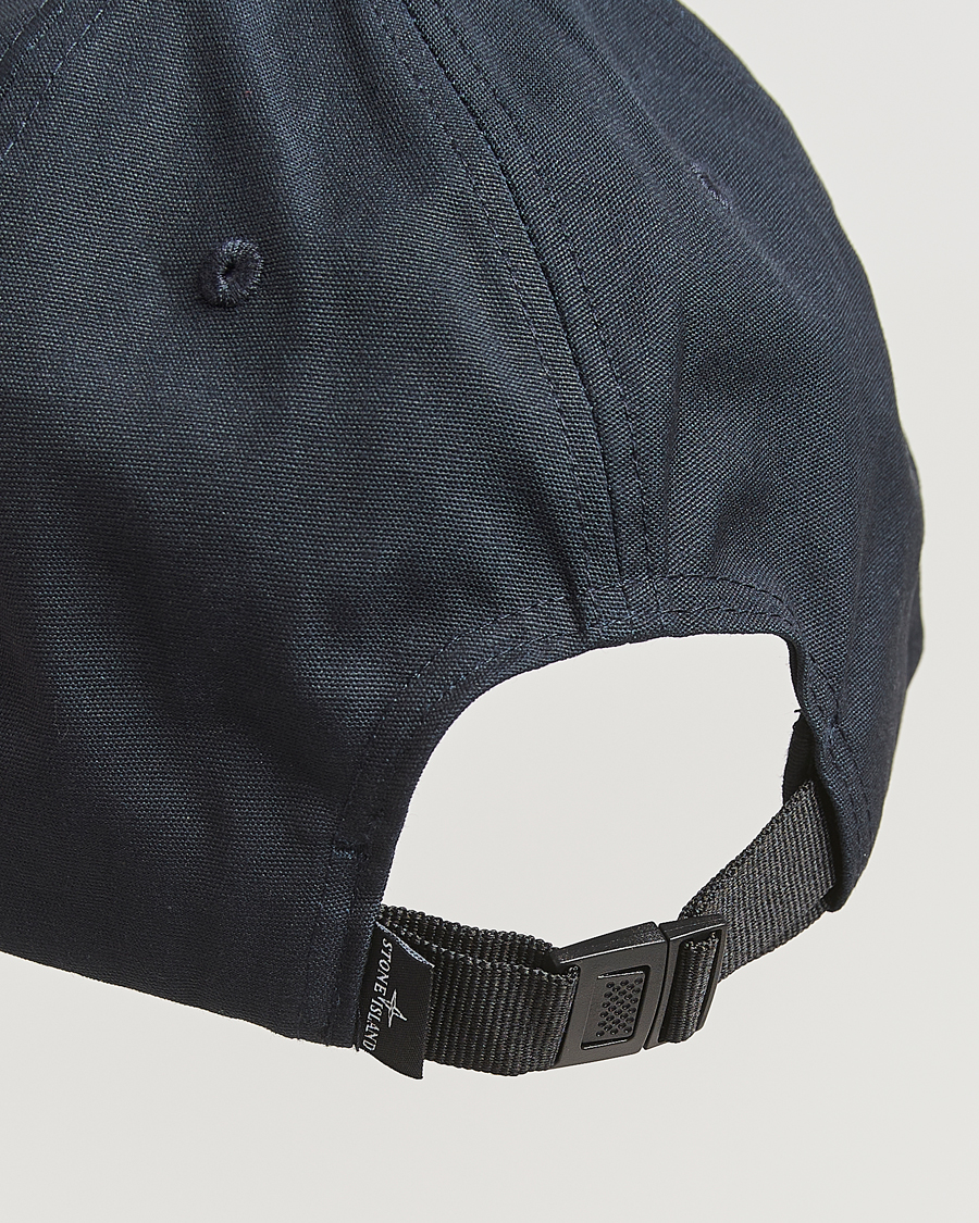 Herren | Stone Island Classic Cotton Logo Cap Navy | Stone Island | Classic Cotton Logo Cap Navy
