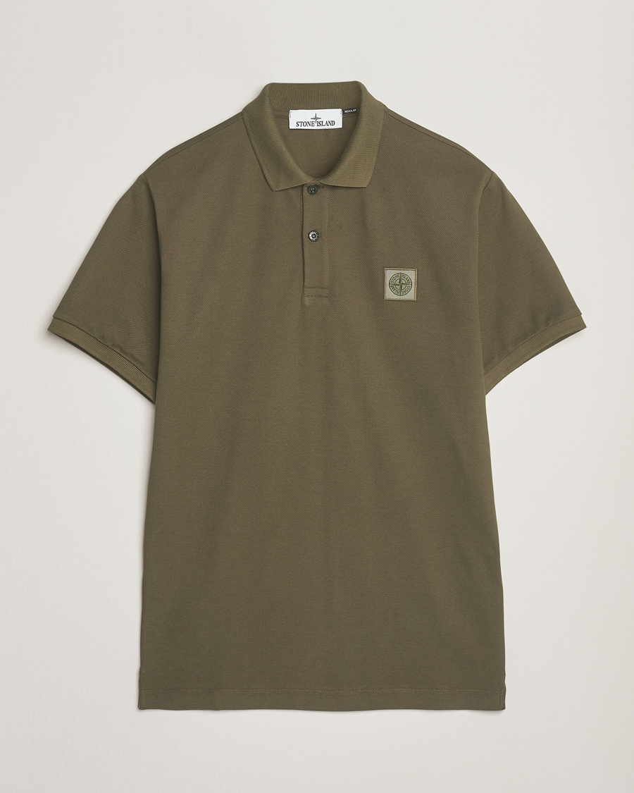 Herren | Poloshirts | Stone Island | Organic Cotton Pique Polo Military Green