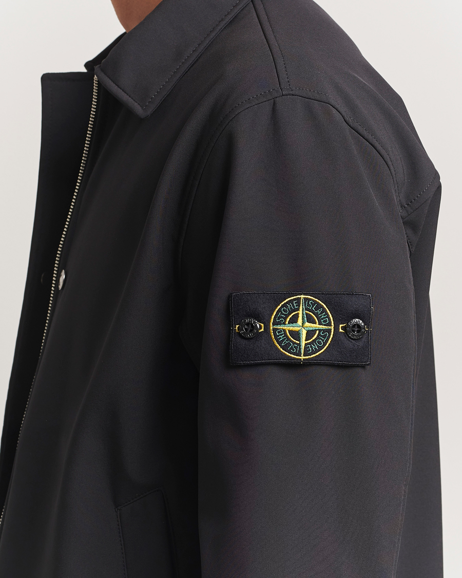 Herren | Jacken | Stone Island | Soft Shell Shirt Jacket Black