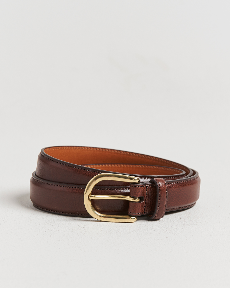 Herren | Gürtel | Kamakura Shirts | Vintage Ivy Horseshoe Buckle Belt Brown