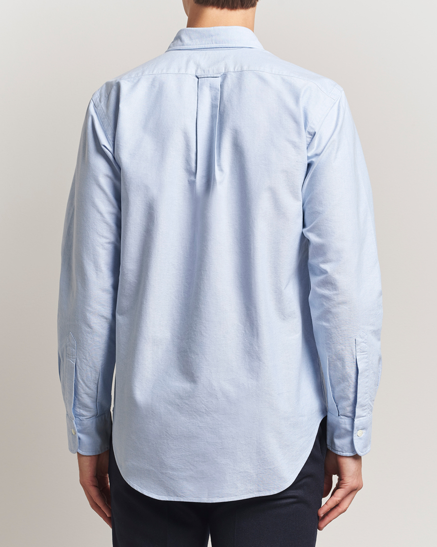 Herren | Hemden | Kamakura Shirts | Vintagy Ivy Straight Collar Oxford Shirt Light Blue