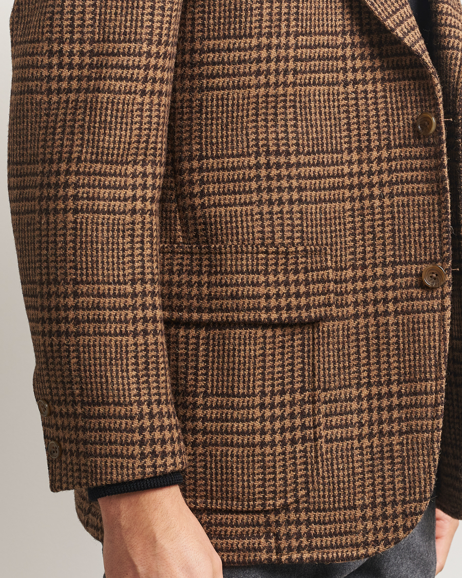 Herren | Sakkos | Kamakura Shirts | Unconstructed Ivy Blazer Brown Glenplaid