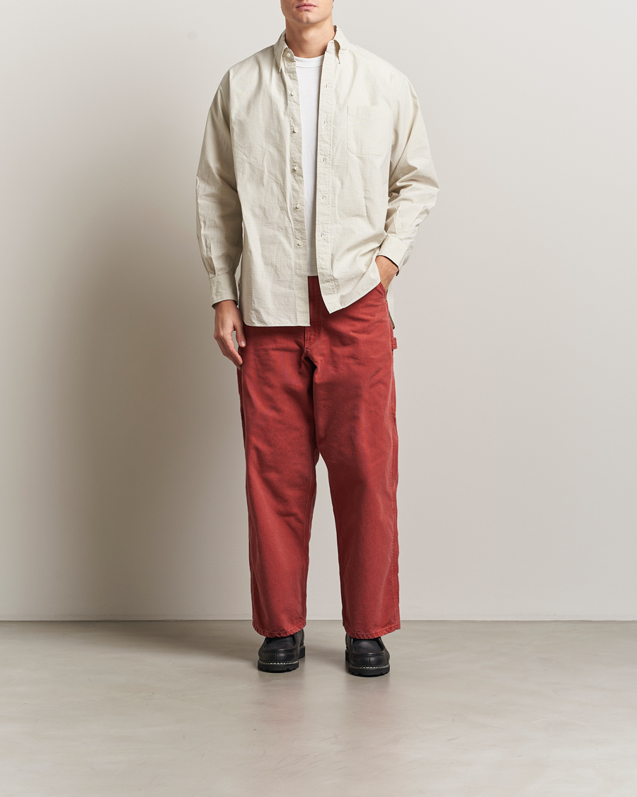 Herren | Hosen | orSlow | Dad Fit Oxford Painter Pants Red