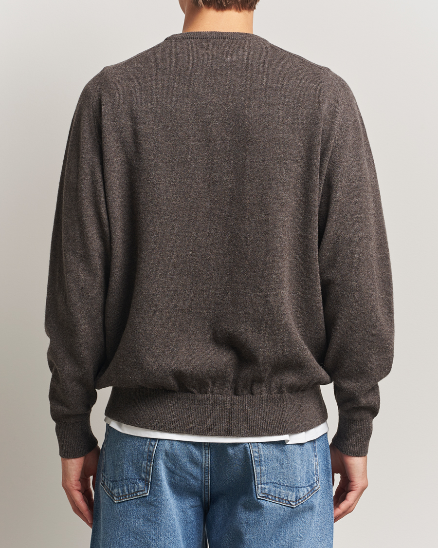 Herren | Pullover | orSlow | Simple Crew Neck Sweater Brown