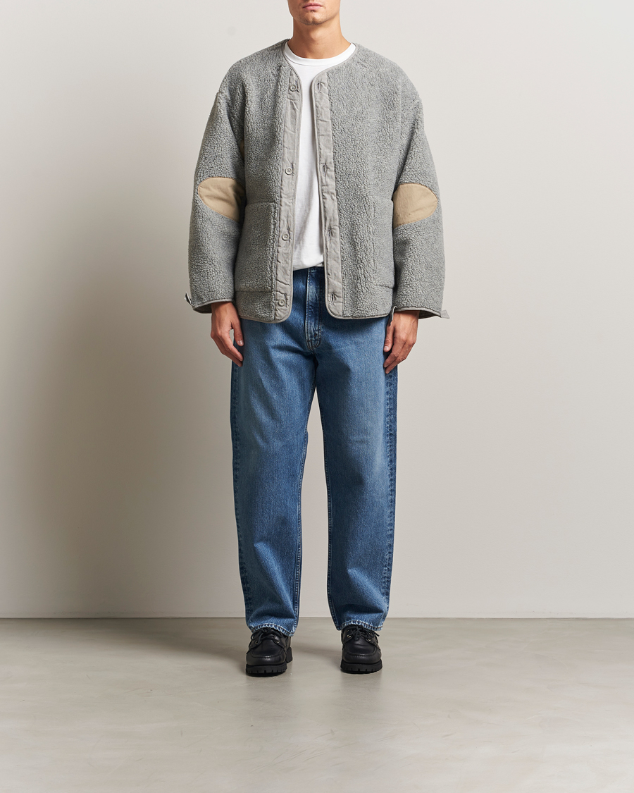 Herren | Pullover | orSlow | M-65 Tail Coat Liner Light Grey