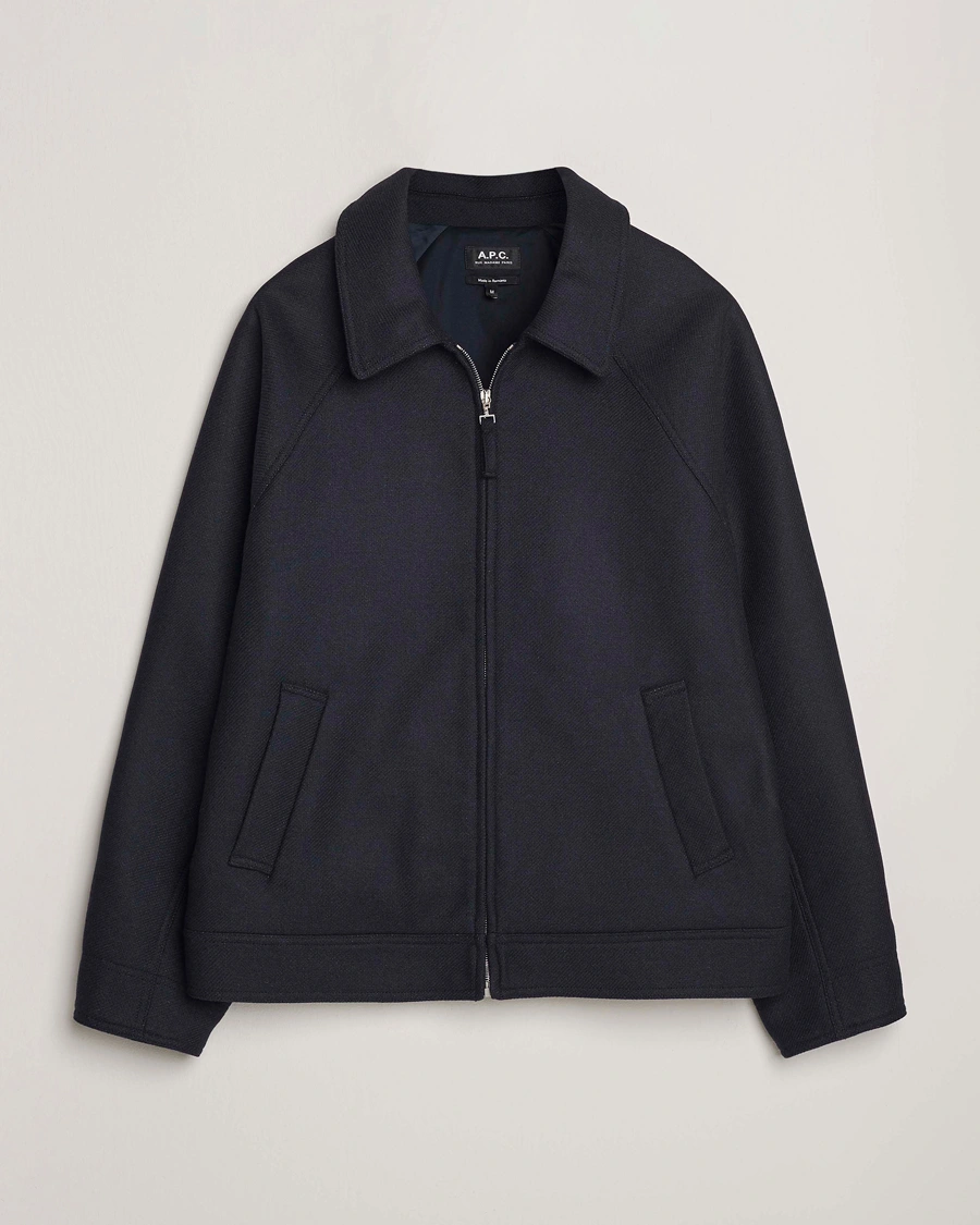 Herren | Jacken | A.P.C. | Chase Wool Bomber Jacket Dark Navy