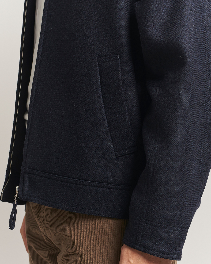 Herren | Jacken | A.P.C. | Chase Wool Bomber Jacket Dark Navy