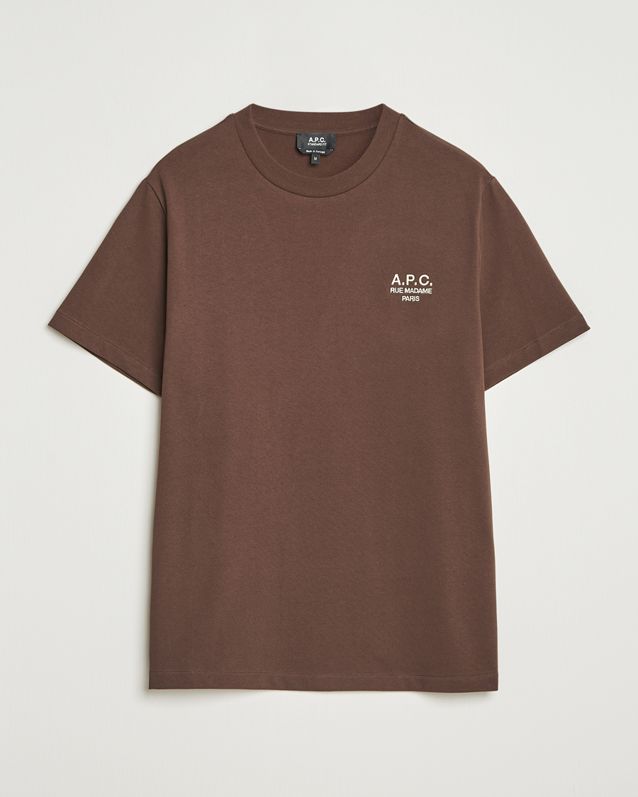Herren | T-Shirts | A.P.C. | Rue Madame T-Shirt Brown