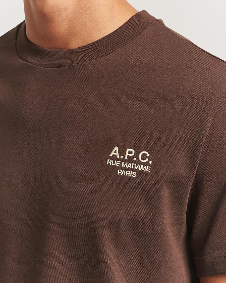 Herren | T-Shirts | A.P.C. | Rue Madame T-Shirt Brown