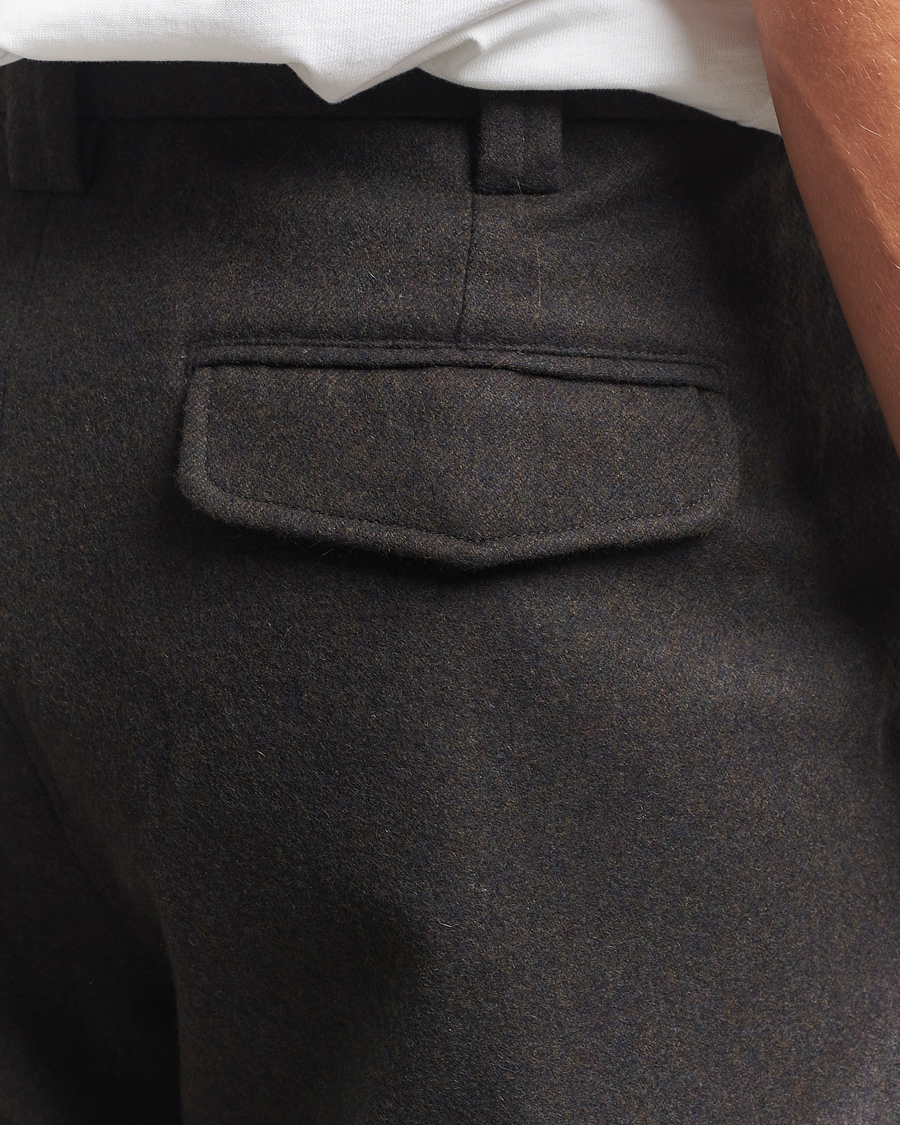 Herren | Hosen | A.P.C. | Renato Wool Flannel Trousers Dark Brown