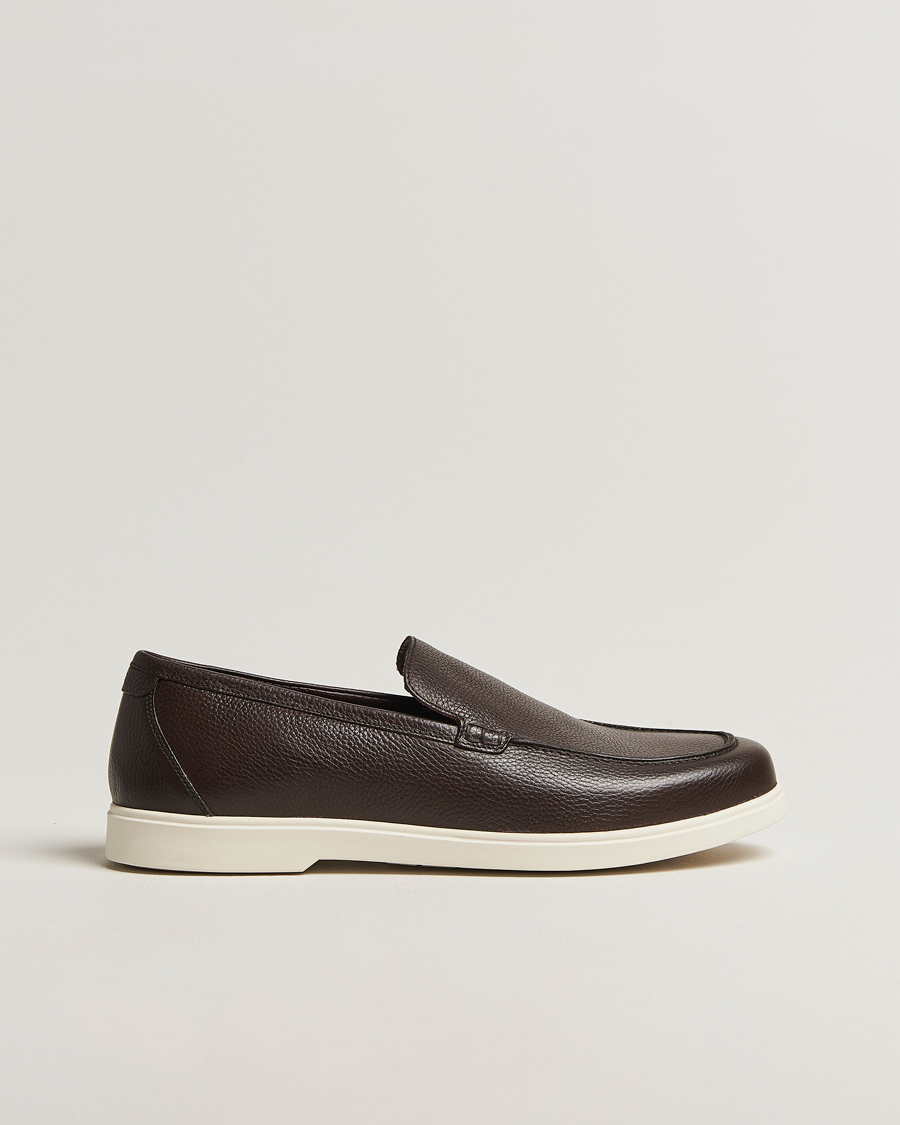 Herren | Loafer | Loake 1880 | Tuscany Grained Leather Loafers Dark Brown