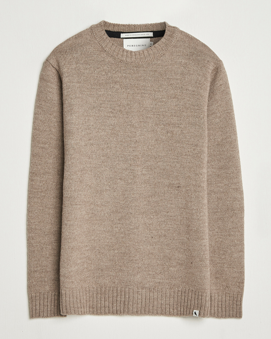 Herren | Pullover | Peregrine | Maker's Stitch Merino Crew Light Brown
