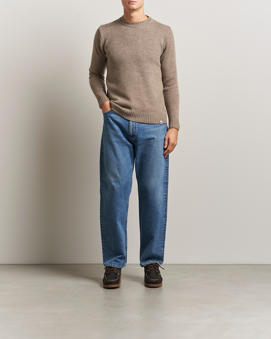 Herren | Pullover | Peregrine | Maker's Stitch Merino Crew Light Brown