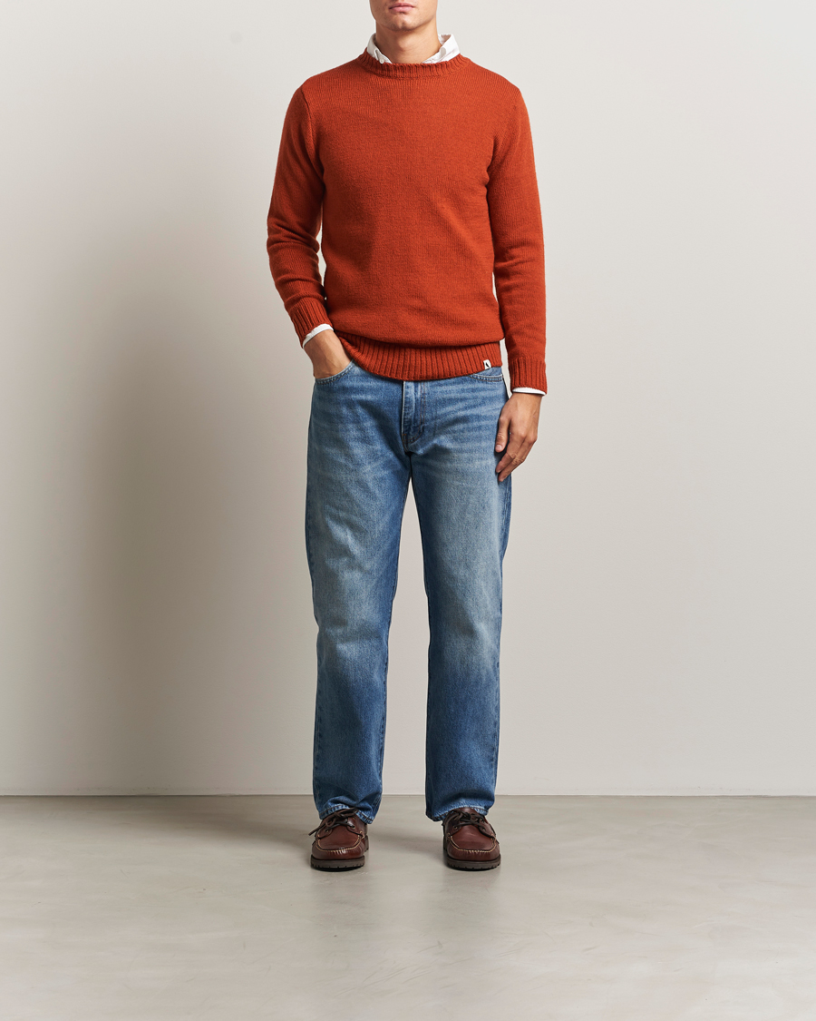 Herren | Pullover | Peregrine | Maker's Stitch Merino Crew Orange