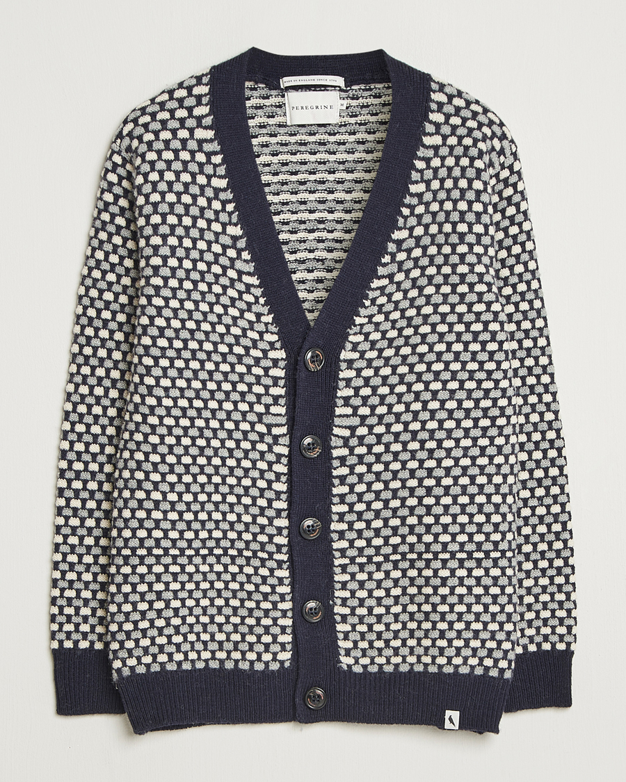 Herren | Pullover | Peregrine | Network Merino Cardigan Navy