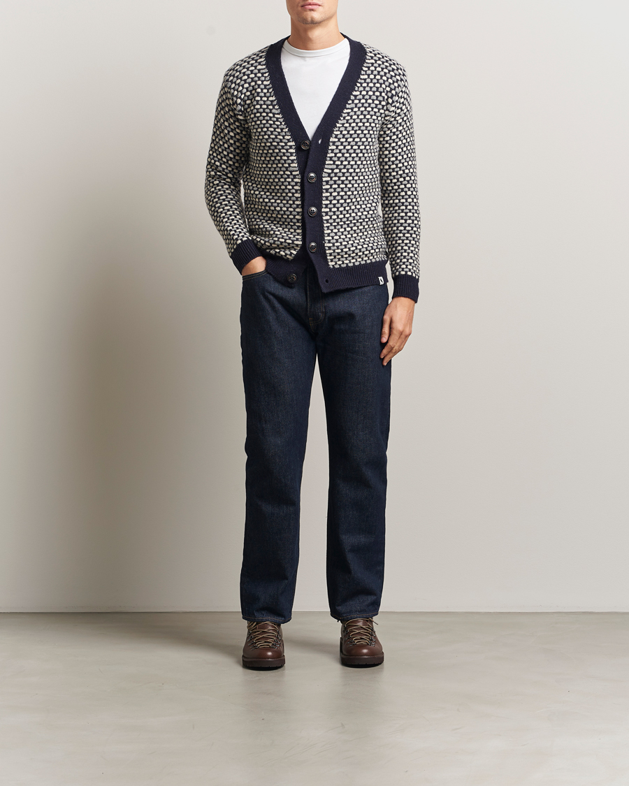 Herren | Pullover | Peregrine | Network Merino Cardigan Navy