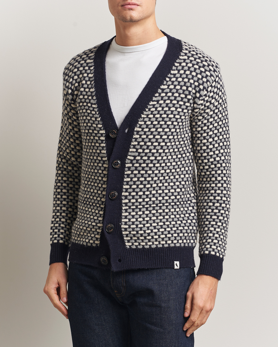 Herren | Pullover | Peregrine | Network Merino Cardigan Navy