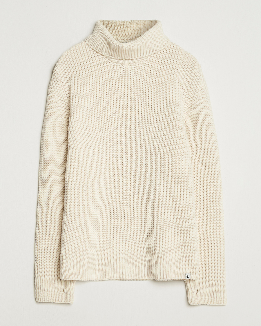 Herren | Pullover | Peregrine | Wilkinson Knitted Merino Rollneck Ecru