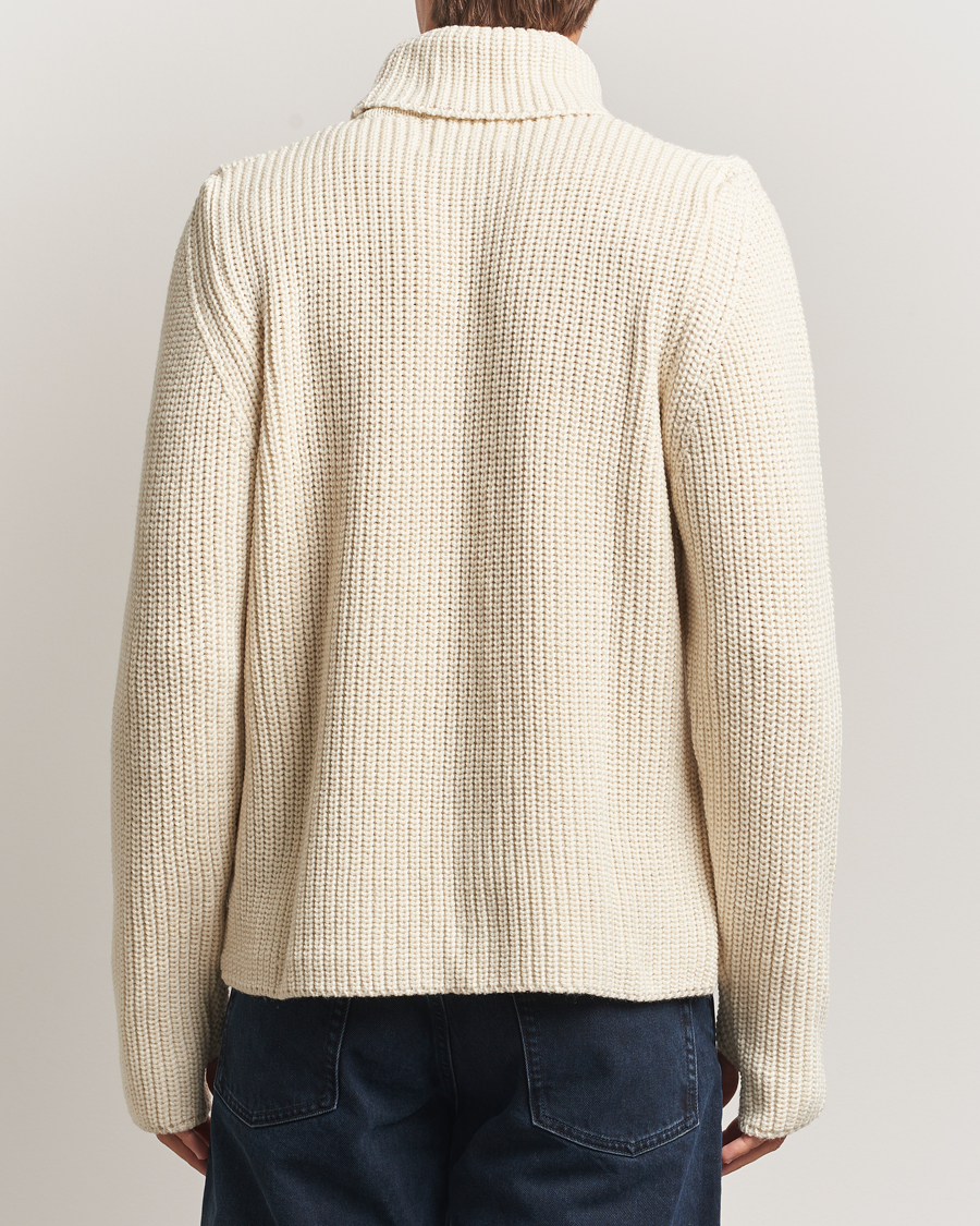 Herren | Pullover | Peregrine | Wilkinson Knitted Merino Rollneck Ecru