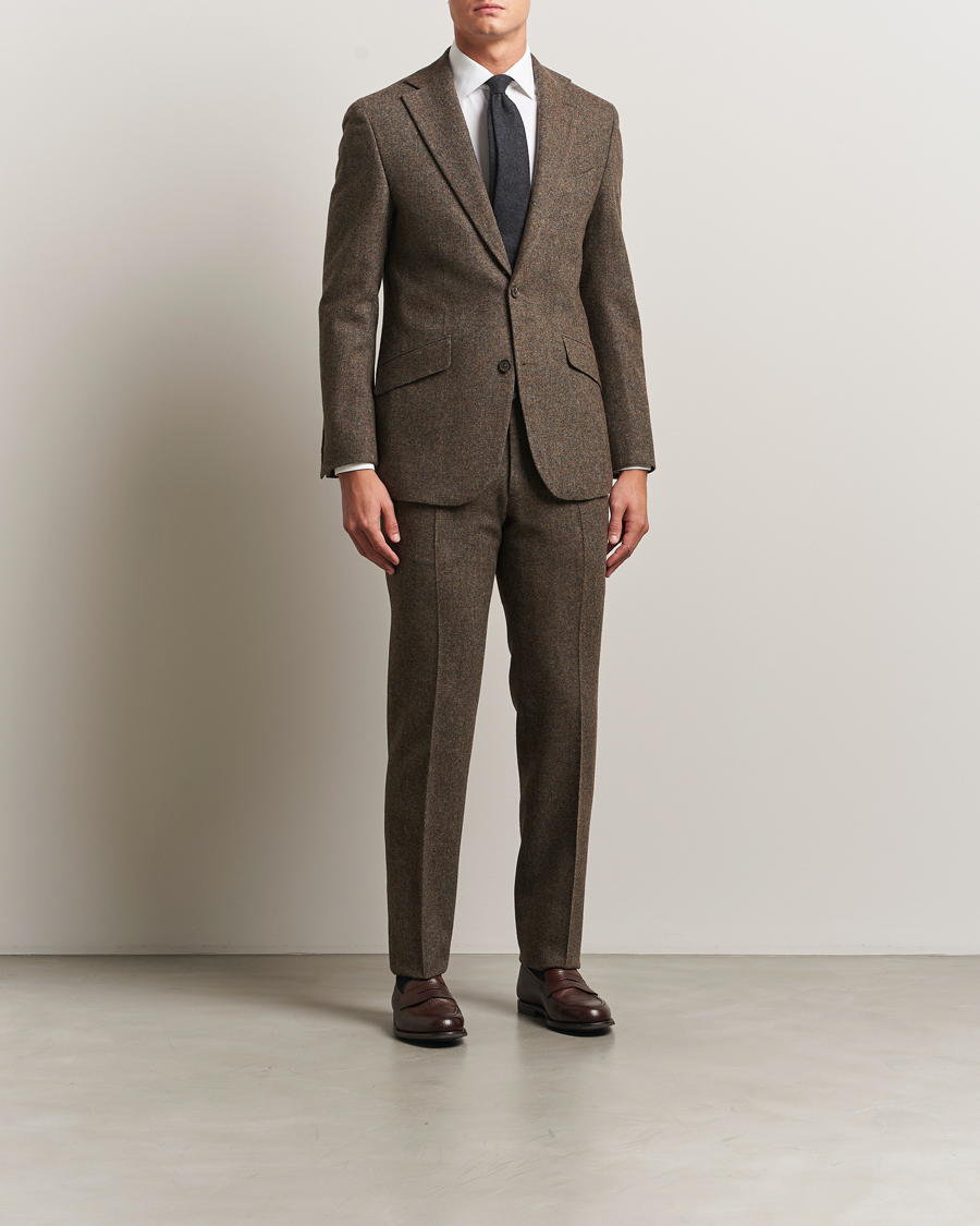 Herren | Sakkos | Walker Slater | Edward Shetland Wool Donegal Blazer Dark Green