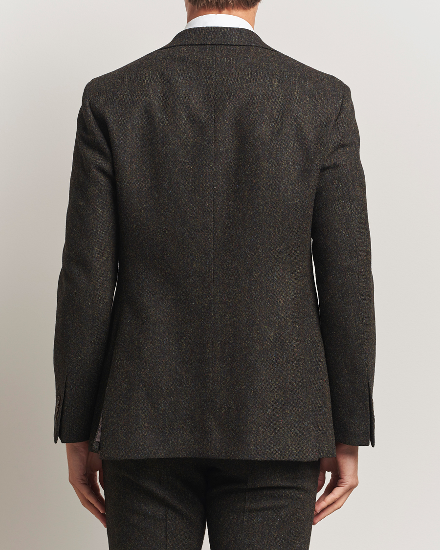 Herren | Sakkos | Walker Slater | Edward Shetland Wool Donegal Blazer Dark Brown