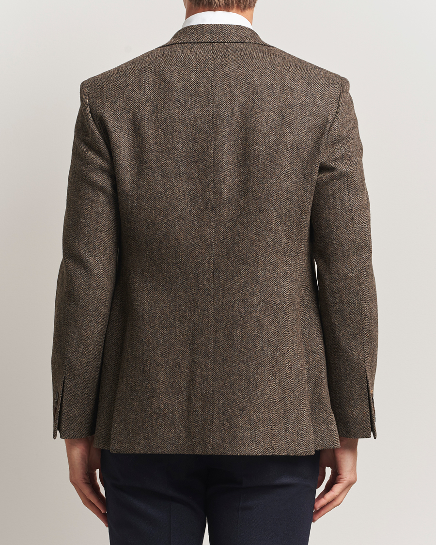 Herren | Sakkos | Walker Slater | Edward Lambswool Herringbone Blazer Dark Brown