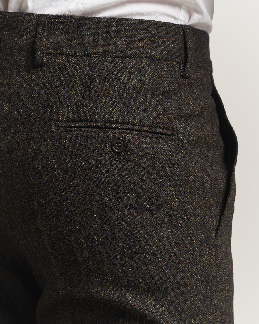 Herren | Sakkos | Walker Slater | Edward Shetland Wool Donegal Trousers Dark Brown