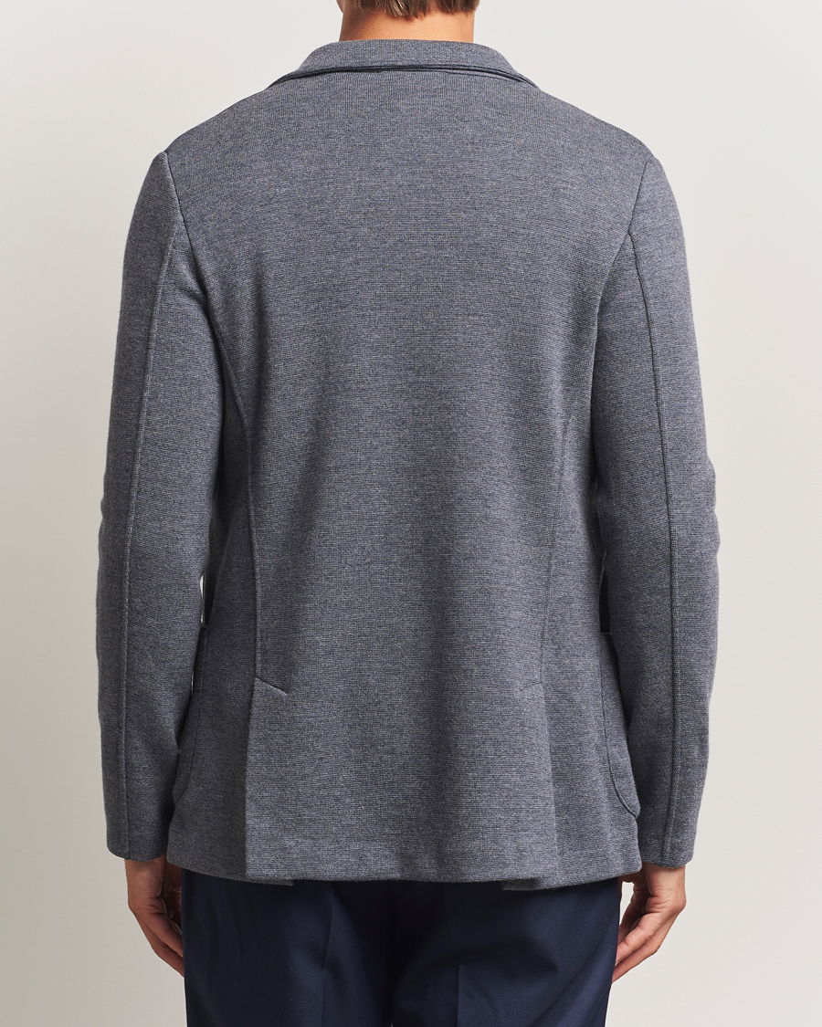 Herren | Sakkos | Gran Sasso | Rainwool Knitted Blazer Grey Melange