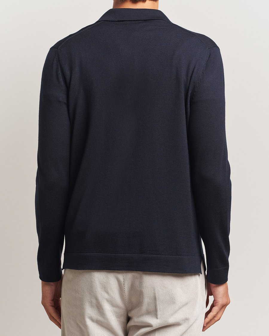 Herren | Pullover | Gran Sasso | Wool Knitted Cardigan Navy