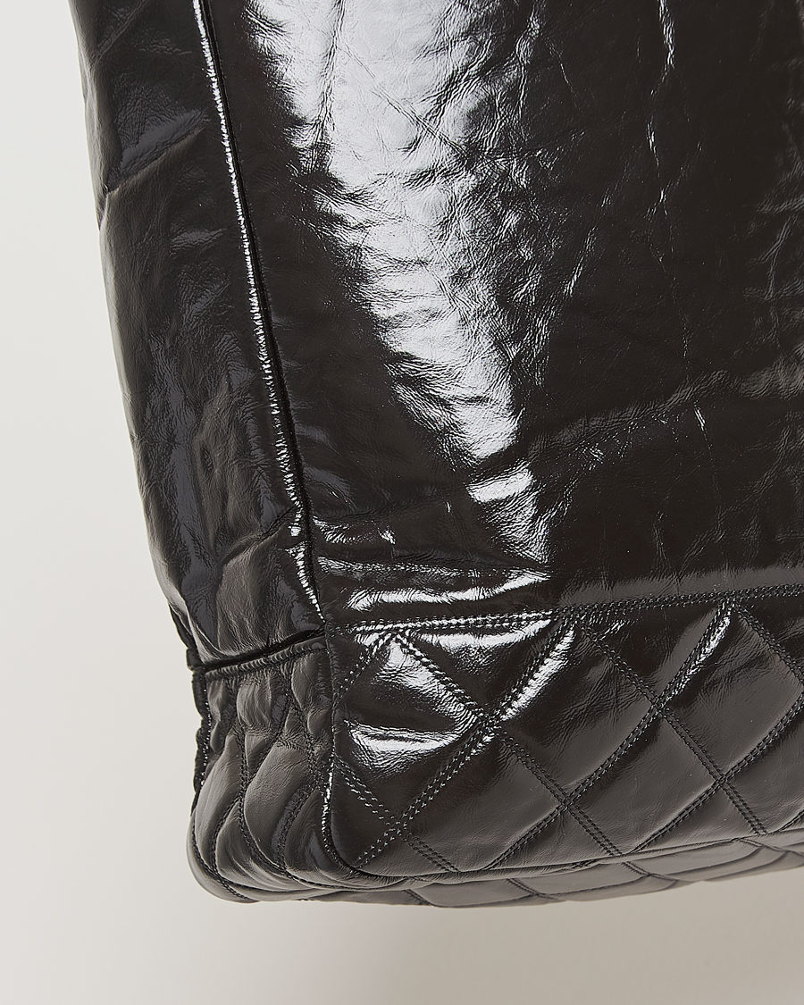 Herren | Chanel Pre-Owned Chain Tote Bag Black | Chanel Pre-Owned | Chain Tote Bag Black