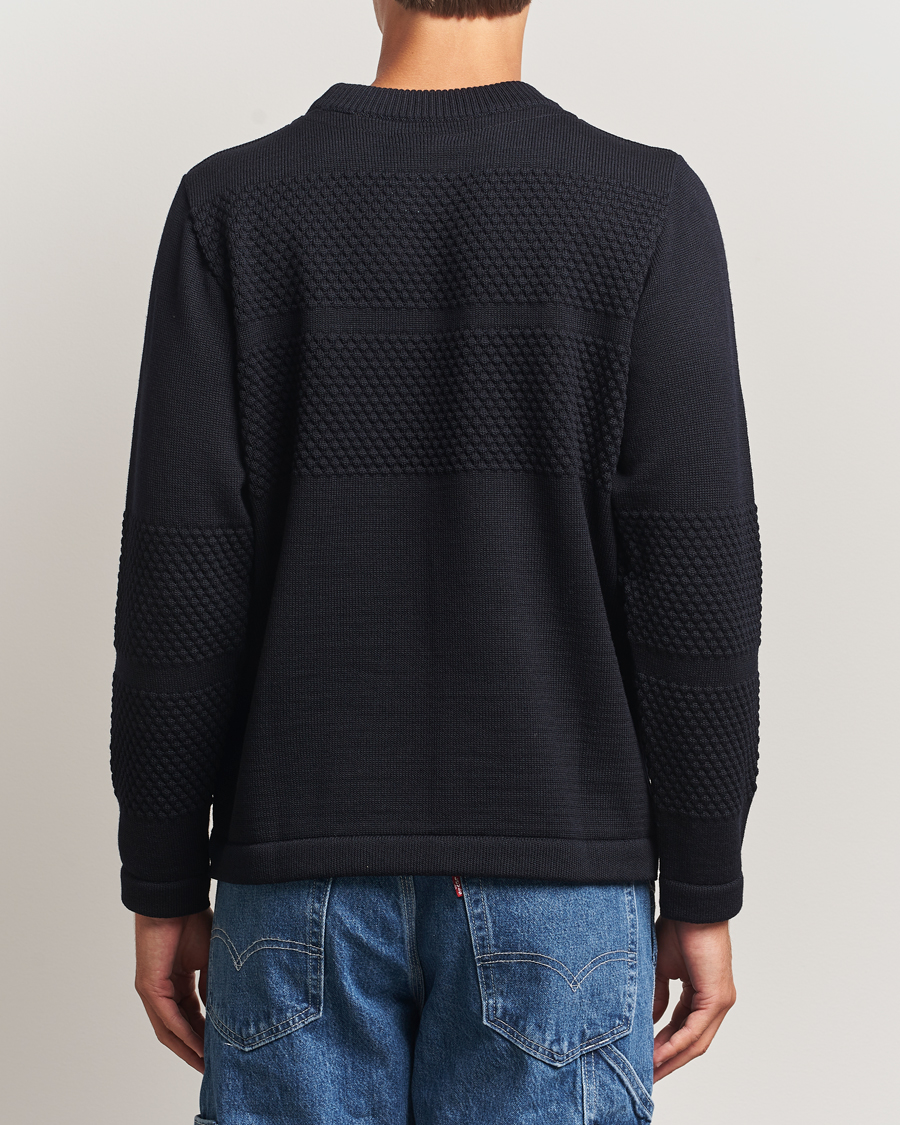 Herren | Pullover | S.N.S. Herning | Fisherman Wool Crew Neck Navy