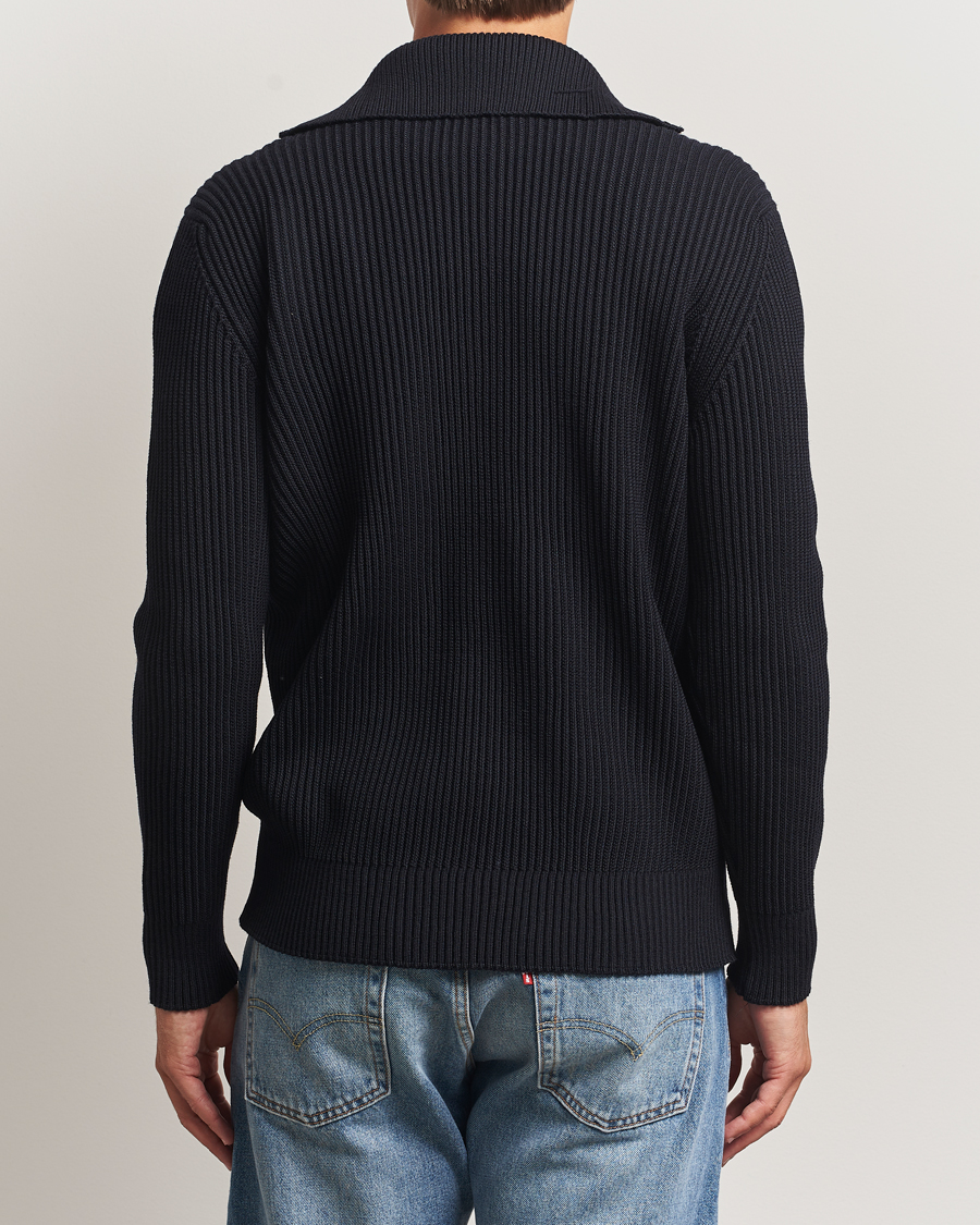 Herren | Pullover | S.N.S. Herning | Fender Short Zip Navy Blue